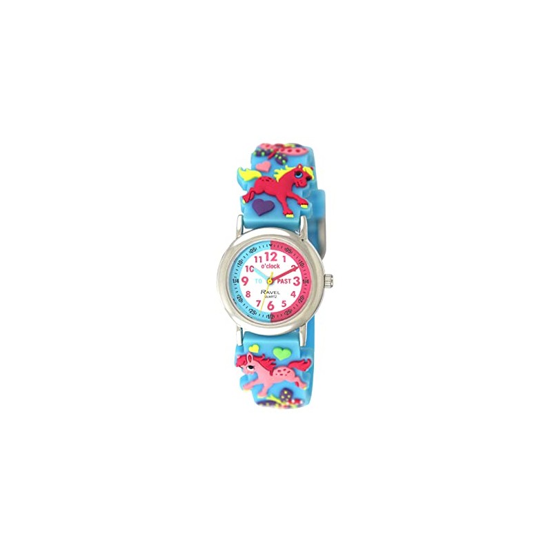 Ravel - Children's Pony Time Learning Clock - Analogue Quartz