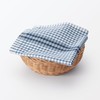 MUJI MC0ZQA3A Indian Cotton Multi Cross/Random Check Off White x
