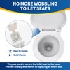 Toilet Seat Hinge Lncludes Plastic Bolts Kit Fits Most plastic