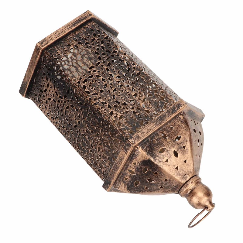 Hanging Lantern Outdoor Lamp Iron Retro Style Home Decoration Ornament