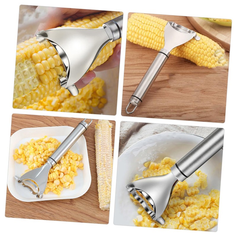 BIUDECO Pcs Stainless Steel Corn Stripper Tool Easy Peel Corn