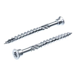 SECCARO 200 Pcs 4x40mm C1 Stainless Steel C1 Wood Screw with Cut Tip and Cutting Notch, TX/Hexalobular Socket