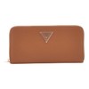 GUESS Women's Laurel SLG Large Zip Around Wallet, Cognac
