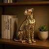 Rocking Gifts Gold Leopard Cheetah Polyresin Ornament 23cm