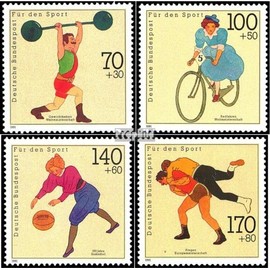Prophila Collection BRD (BR.Deutschland) 1499-1502 (complete edition) stamped 1991 sports aid (stamps for collectors) martial arts (boxing/fencing/wrestling/karate …)
