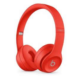 Beats Beats Solo3 Wireless On-Ear Headphones - Apple W1 Headphone Chip, Class 1 Bluetooth, 40 Hours of Listening Time, Built-in Microphone - Red