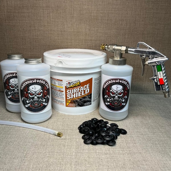 Gallon PB Blaster Surface Shield, Pro Undercoating Spray Gun, 360*
