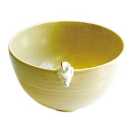 Tea utensils, Matcha Bowl, Rabbit, Kyo-yaki by Kosho Takenaka, Made in Japan