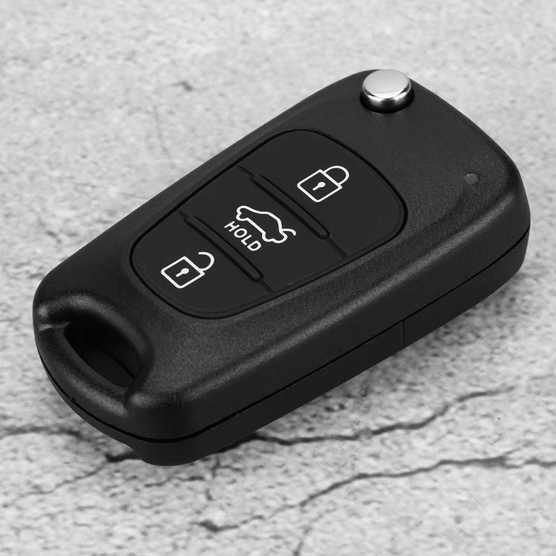 BOROCO Car Key Shell Flip 3 Button Remote Key Shell