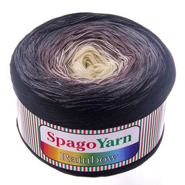 250 g Rainbow Gradient Yarn with 1000 m Bobbel Knitting Wool Crochet Yarn Summer Wool Choice of Colours, Colour: 02 Dance through the Night