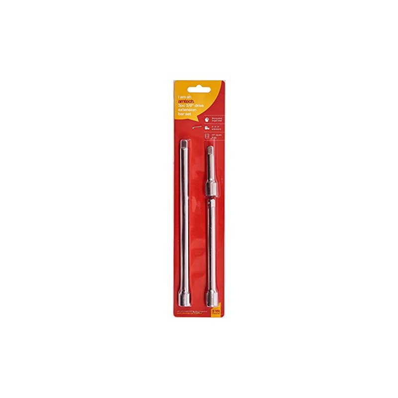 Amtech I3800 Short Extension Bar, 3/8-Inch, 3-Piece