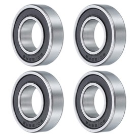 QUARKZMAN Pack of 4 60/22-2RS Deep Groove Ball Bearings, 22 mm x 44 mm x 12 mm, High Carbon Chrome Steel Z3 Double Rubberised Sealed Bearings (ABEC3)