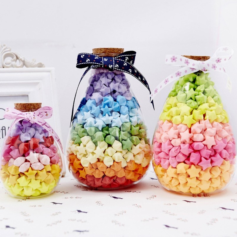 Yeooyoor 1030 sheets Origami Stars Papers Package DIY Paper -