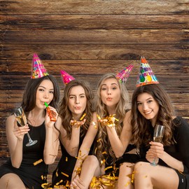 AIIKES 10 x 10 ft Brown Wood Plank Background Wood Photography Background Newborn Photography Background Birthday Background Studio Background 10-639