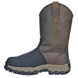 Hoss Men's Recon 11" Wellington Met Guard Industrial Boot, Brown, 7