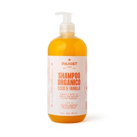 PAXIST - Shampoo Orgánico Coco & Vainilla - Shampoo natural libre de sulfatos, parabenos y siliconas. Adicionado con aminoácidos. Hidrata y nutre tu cabello con nuestros activos orgánicos. Cont. Net. 480 ml
