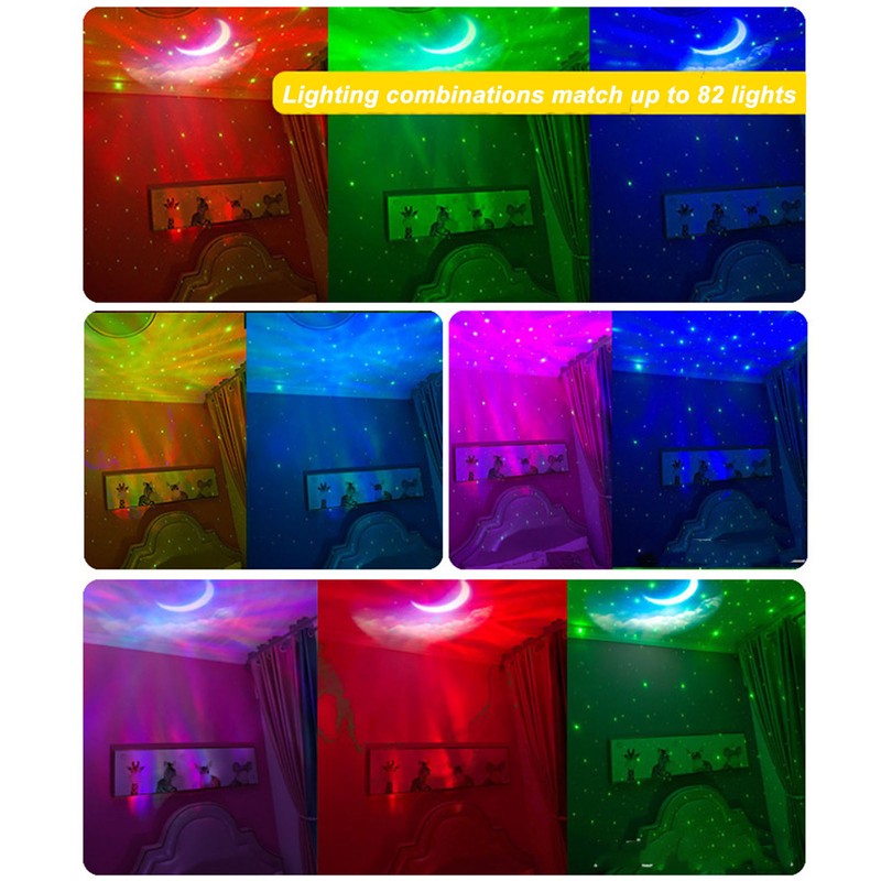 Spaceman Projector Remote Control 84 Light Effects BT Speaker Timer