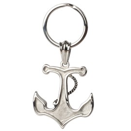Ruth&Boaz Llavero fuerte de acero inoxidable, A, Talla única