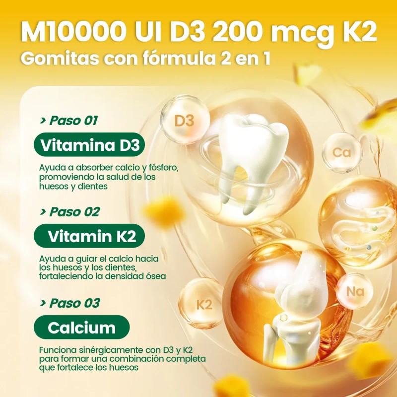 Gomitas Vitamina 10000 Mk7 200 Mcg