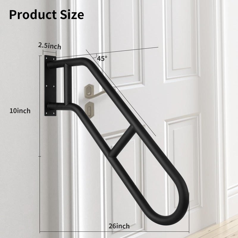 ROTHLEY Hand Rails for Outdoor Steps,Hand Rails for Elderly Porch