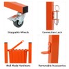 TRUNK Expandable Metal Barricade, 8 FT, Orange, Portable Safety Barrier