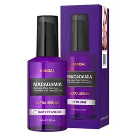 Kundal Ultra Serum Hair Essence Baby Powder Fragrance, 100ml, 1 Piece / 쿤달 울트라 세럼 헤어 에센스 베이비파우더향, 100ml, 1개
