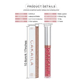 Brillo Labial Cakaila 1 Colors 1pza Rosado Impermeable                                                                                                
