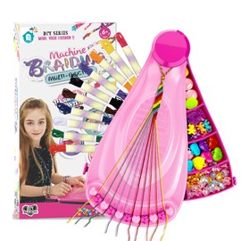 PC PARENTS & CHILDREN Friendship Bracelet Making Kit for Girls 6-12 Beads Bracelet String Maker Arts and Crafts for Kids Birthday Gifts