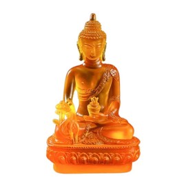 zaoalife - Estatua de Buda para decoración del hogar, escultura budista retro estilo tailandés, estatua de Buda de medicina, decoración zen de decoración pequeña figurita coleccionable, decoración de