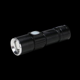 Lantern LED (flashlight) mini zoom light 800 lumens (black) DJ56