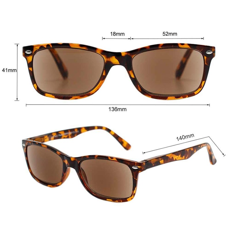 VITENZI Sunglasses with Readers for Men and Women Retro Reading