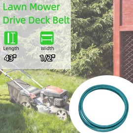 954-05001 Deck Belt，Length 1/2" x 43.5" Replacement for Cub Cadet CC30 CR30 Series, Columbia CR30 Craftsman R110 R1000, Troy Bilt TB30 Series with 30" Deck Riding Mowers