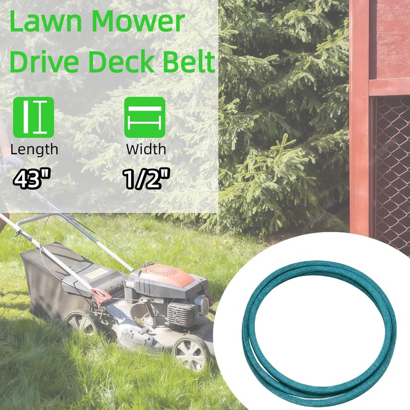 954-05001 Deck Belt，Length 1/2" x 43.5" Replacement for Cub Cadet