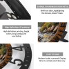 25cm Round Iron Clock Featuring a Set of Chef's Knives