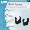 Marine City Black Nylon Best Grip Storage Boat Clips Light