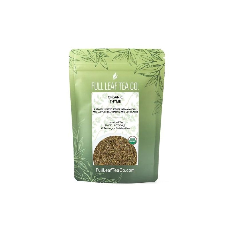 Organic Thyme Loose Leaf Tea - 2oz Bag (Approx. 30