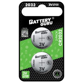 CR2032 3V Car Key Battery (Pack of 2)