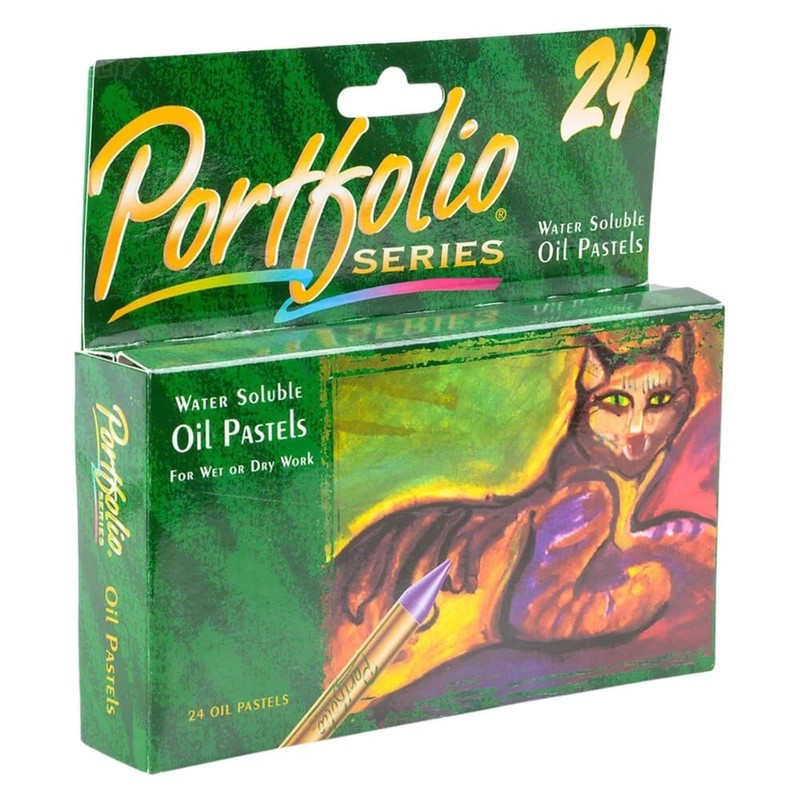 Crayola Portfolio Series Oil Pastels, Water Soluble, 24 Count, Colors