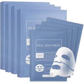 20PCS Mascarillas Faciales Bio-Colágeno,Mascarilla de Biocolágeno,Mascarilla de Hidrogel, Hidratación Duradera, Reduce los Poros, Ilumina el Tono de a