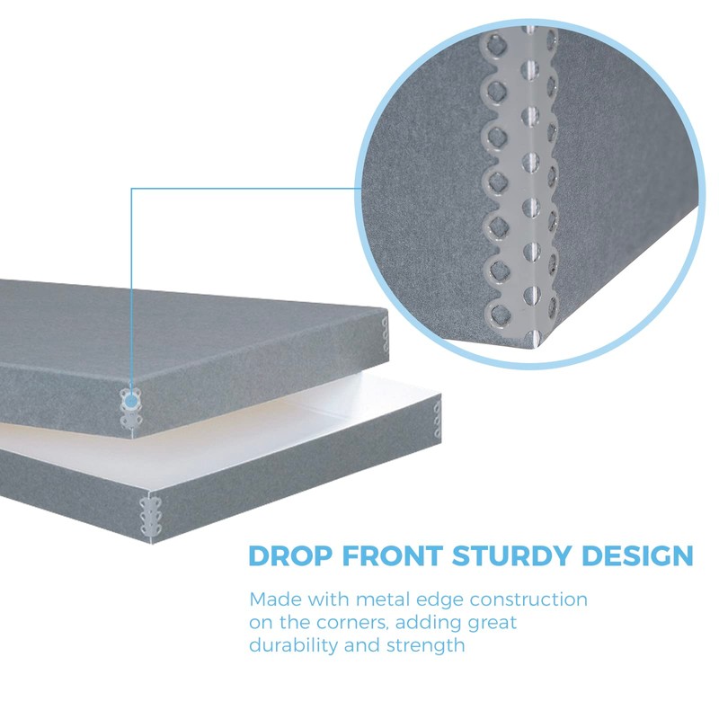 Lineco, Archival Newspaper Preservation Storage Box, Drop Front Design with