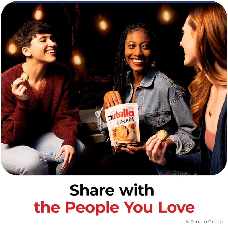 Nutella Biscuits Cookies filled with Nutella Hazelnut Spread, 9.7 OZ