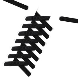 Widamin 6 Pairs of Elastic Shoelaces with Metal Closure, No Tie Shoelaces, Lazy Shoelaces Without Tying for Children and Adults (Black + White)