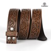 TRIWORKS Western Belt Strap for Men without Buckle 1.5" Wide
