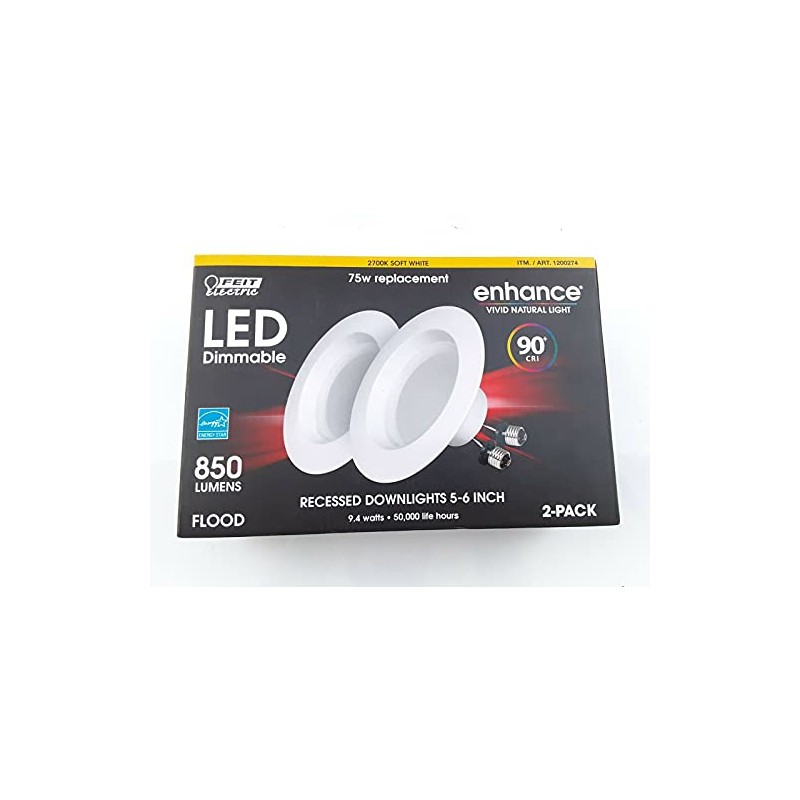 Feit Enhance 90+ CRI 75W Replacement Dimmable 2700K Soft White
