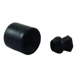 JR Products 10665 Low Profile Bumper Door Holder , Black