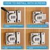 PATIKIL Cabinet Password Latch, Zinc Alloy Keyless Combination Lock 3-Digit