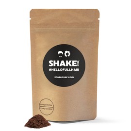 SHAKE OVER Vegan Hair for Hair Thickening, Zinc-Enriched Fibres, High Quality Pouring Hair, Made in Europe (30 g (Refill), Maroon)