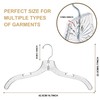 Quality Clear Plastic Hangers 24 Pack - Crystal Cut for
