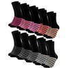 Occulto Women's Coloured Socks Pack of 10 (Model: Laura), Pink