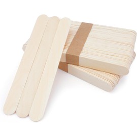 100 Jumbo Lollipop Sticks Kids Wood Crafts Painting Waxing Lolly Popsicle 150mm Large Smooth Natural Wooden 6 Inch